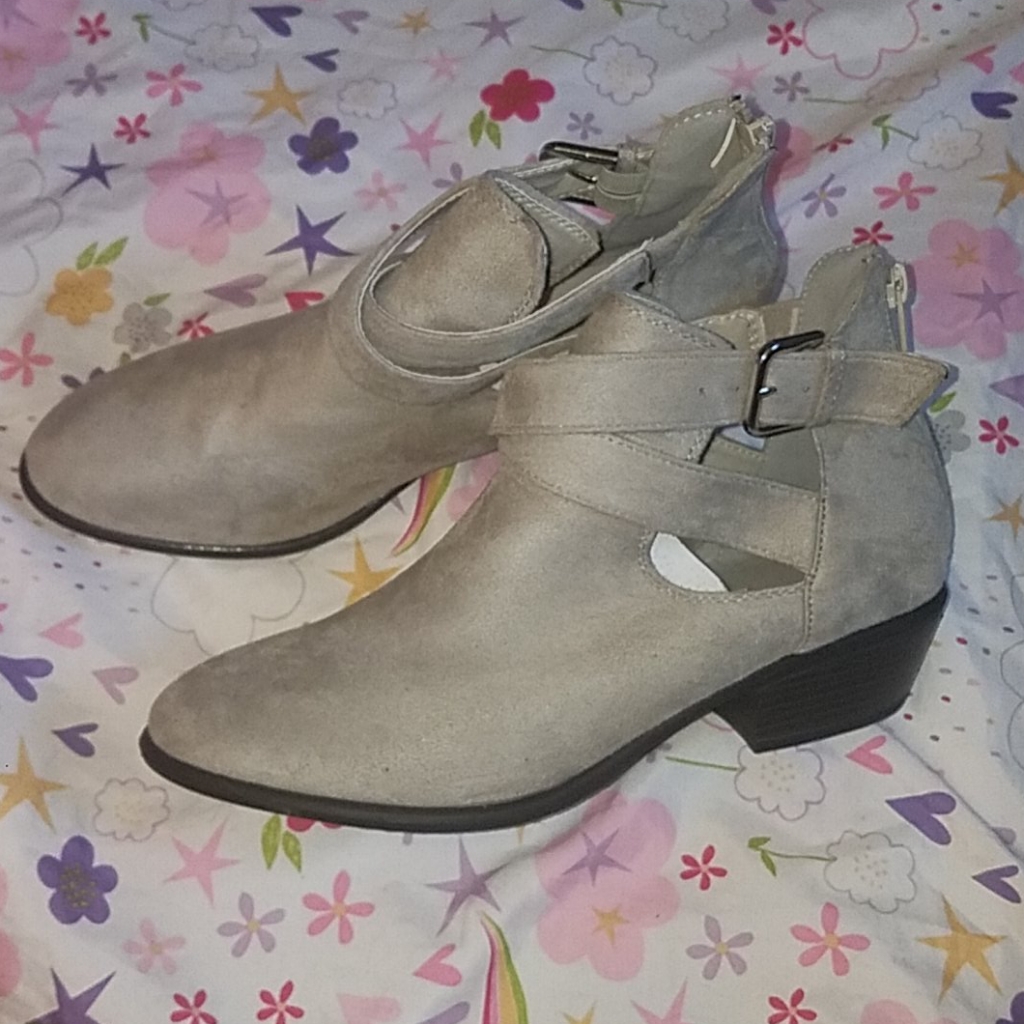Gray Ankle Boot